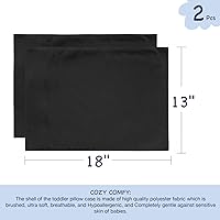 Vista 6 de EXQ Home - Fundas de almohada para niños pequeños 13x18, juego de 2 fundas de almohada de viaje, funda de almohada pequeña para almohada de bebé