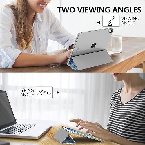 Miniatura 5 de MoKo Funda para iPad (A16) de 11 generación de 11 pulgadas 2025, funda para iPad de 10.9 pulgadas 2022, funda inteligente de policarbonato duro con