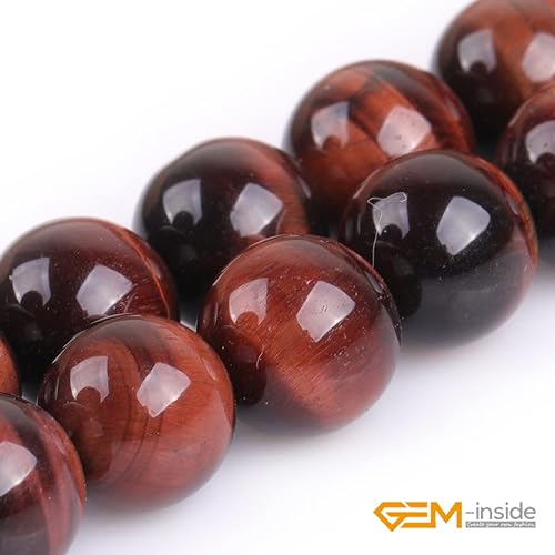 Miniatura 299 de GEM-Inside - Cuentas sueltas de piedra de lava negra natural de 0.315 in para hacer joyas, 15 pulgadas Cordierita de grado A