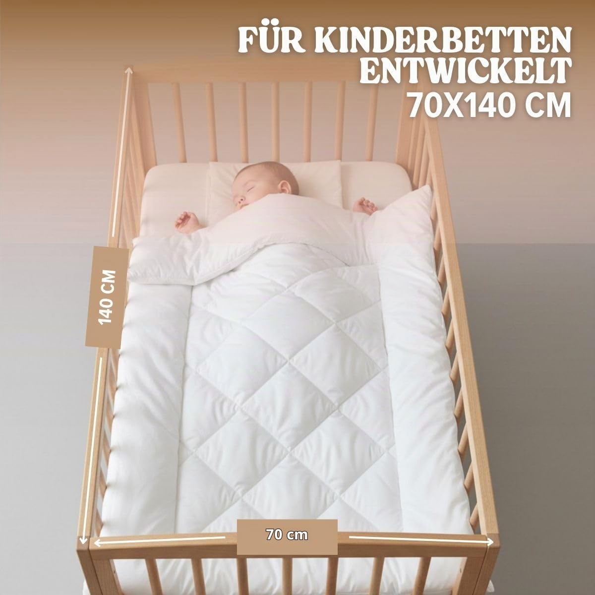 DREAMWAY – Babybettdecke 300 g/m² – 100x135 cm | 100% Weiche Mikrofaser – OEKO-TEX Zertifiziert – Kinderbettdecke für alle Jahreszeiten