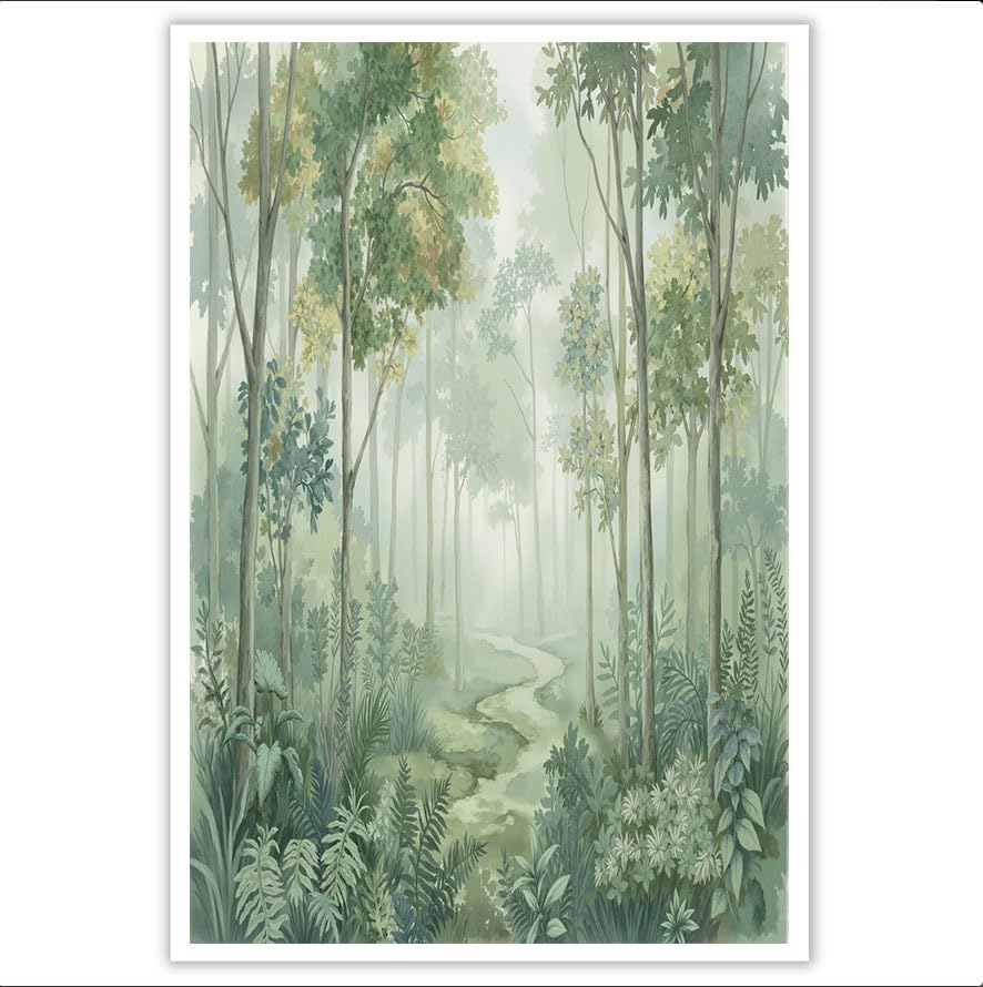 Tableau décoration murale salon chambre affiche aquarelle paysages