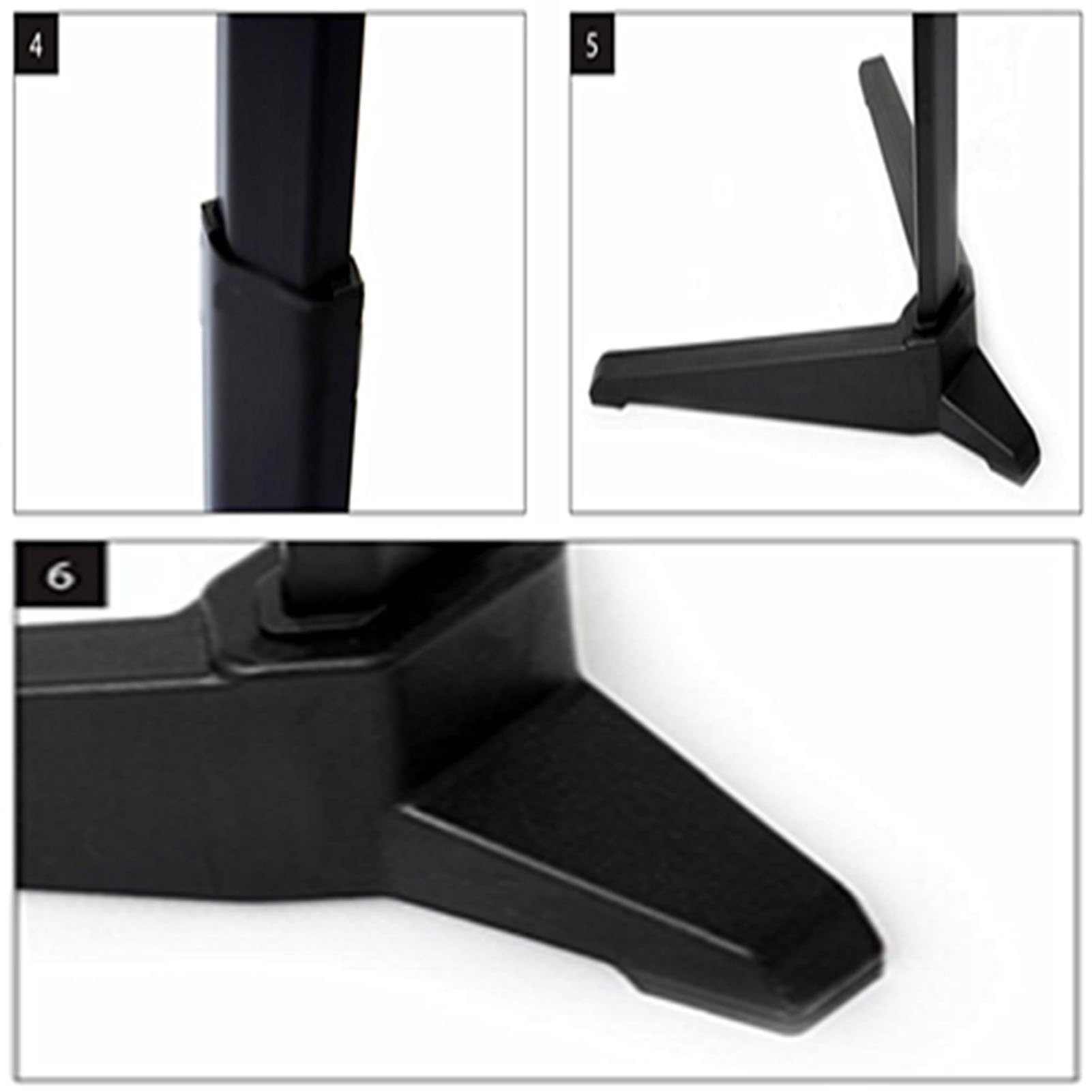 Notenständer, Verstellbarer Notenständer, tragbarer Notenständer, höhenverstellbar für Instrumentenspiel, Band und Chor (Schwarz 70192 cm)