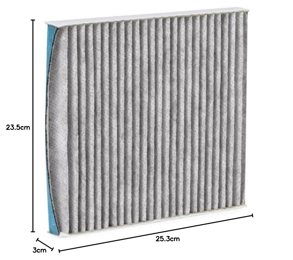 Filtr Kabinowy MAHLE LAO 888 W: 30,0 mm S: 235 mm D: 253,0 mm