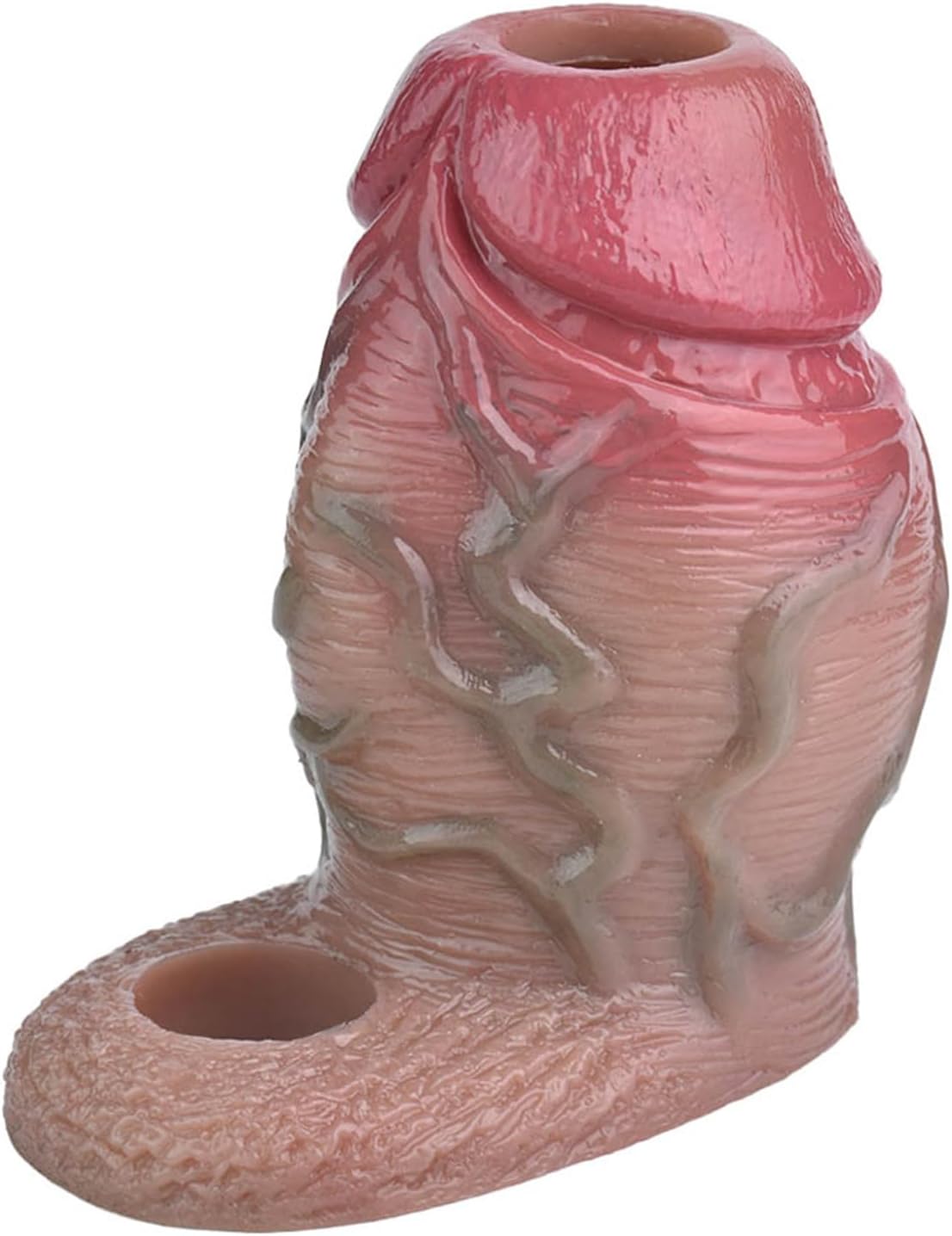 5" Realistic Dildo Sleeve Men Penis Sleeve with Cock Ring, Reusable Penis Enlarger Sleeve Silicone Penis Sheath Adult Sex Toy, Penis Extender Sleeve Men Sex Tool (Skin)