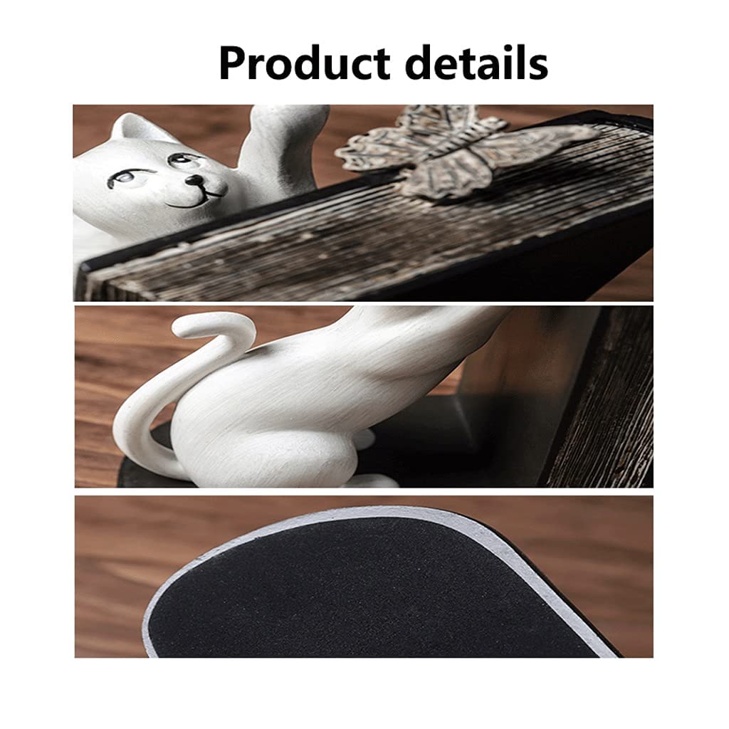Fermalibri creativo retrò in resina a forma di gattino, fermalibri da ufficio, decorazione per soggiorno