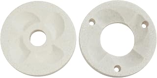 2PCS Sand Milling Discs for Heavy Duty Grain Mill | #150 Va-jra Sand Abrasive Disc & Durable Grinding Plate | White Grinding Wheel Industrial Mill Accessories