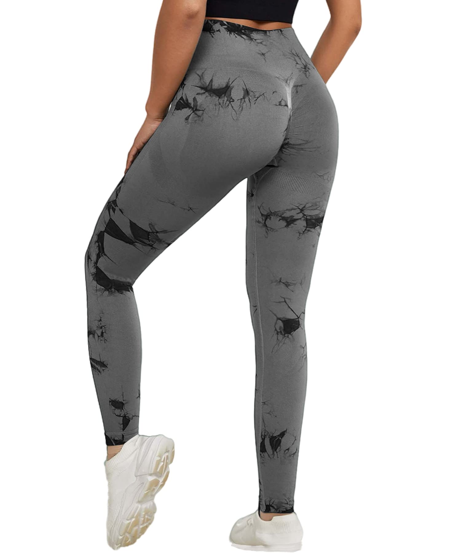 Merlvida Leggins Sportivi Donna Vita Alta Leggings Push Up Pantaloni Palestra Controllo della Pancia Anticellulite Pantacollant Opaco Elastici Tuta Collant Abbigliamento Sportivo Donna Yoga Fitness