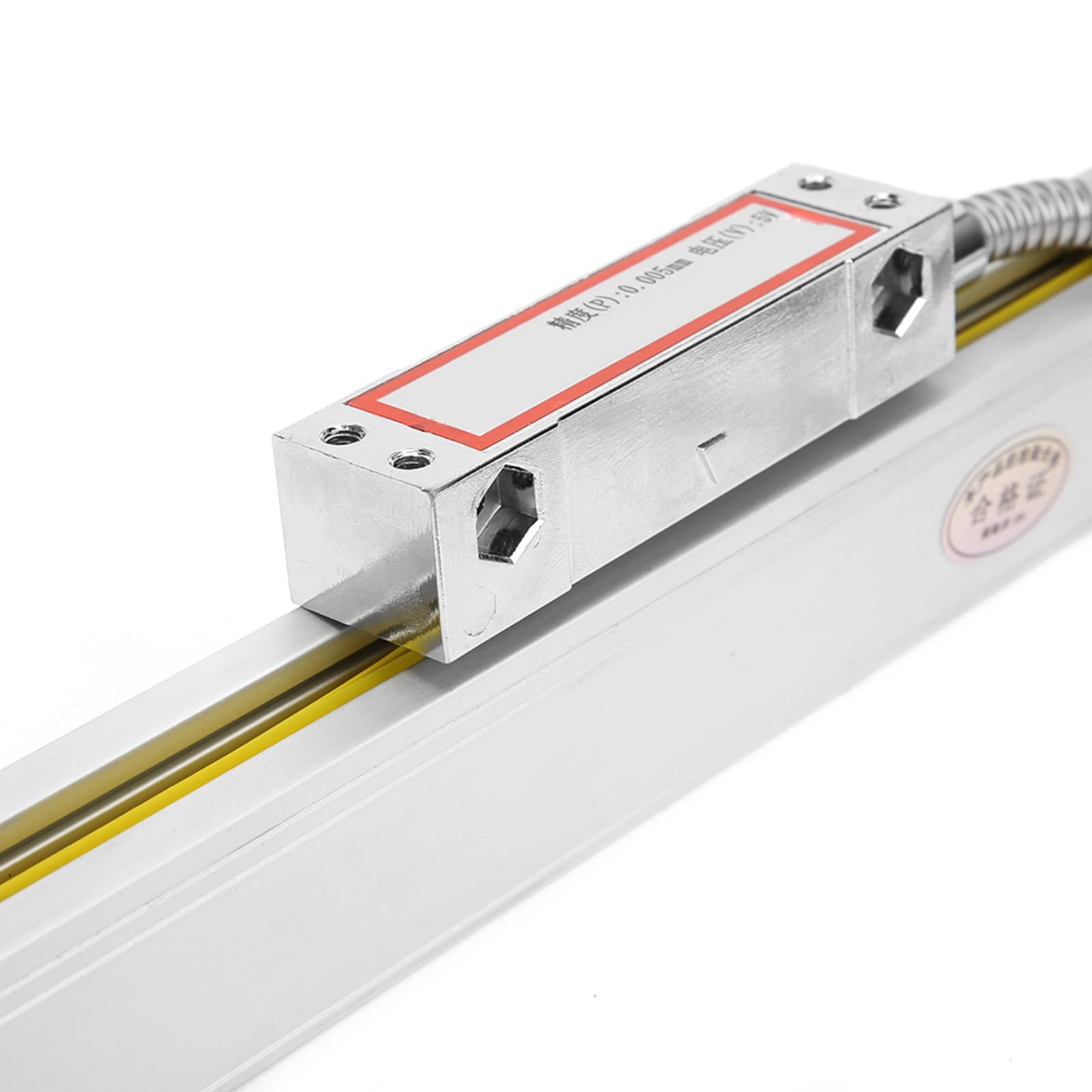 Zerodis Escala Lineal, Escala de Lectura Digital de Aleación de Aluminio 100 Mm 150 Mm, Precisión de ± 5 um Resolución de 5 um, para Usuarios de Fresadoras de Torno JCS800 2AE JCS800 3AE