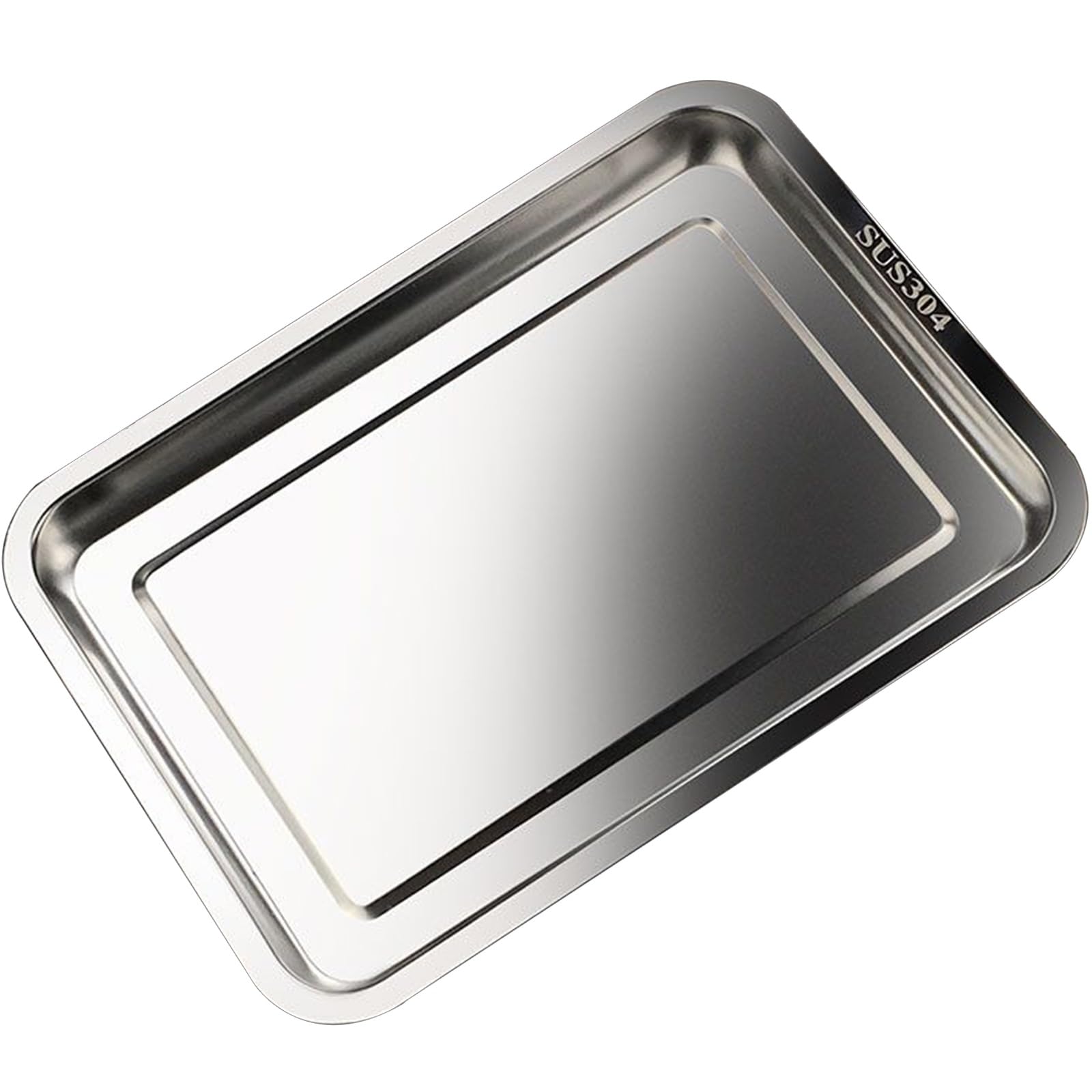 Bandeja Horno Acero Inoxidable 304, Bandeja para Hornear Alimentos, Resistente A Altas Temperaturas, Apta para Horno(60x40x2cm/23.6x15.7x0.8in)