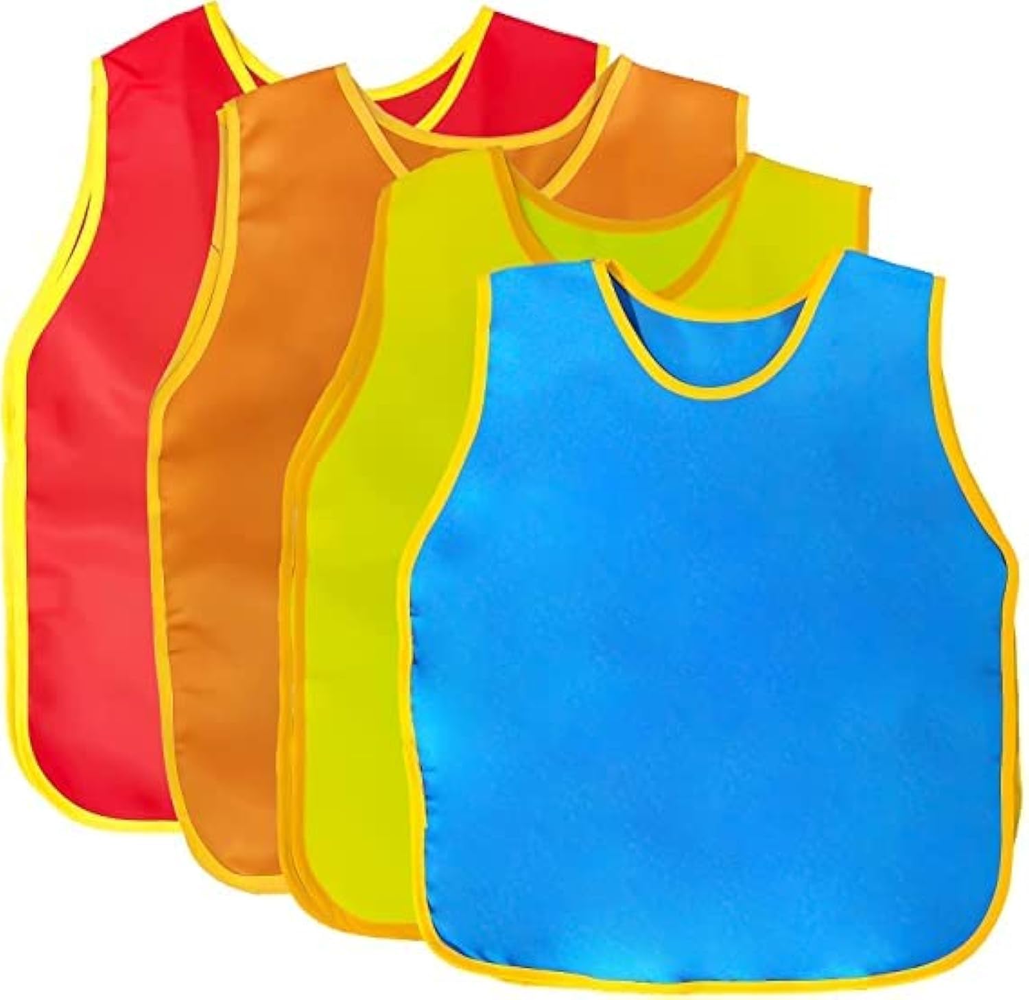 OUOOBEA 4Pack Smock for Kids,Children Waterproof Art Smock Painting Feeding, Kids Painting Apron Handwork,Cooking, Toddler Paint Smock for Age 2-6 Years Gifts