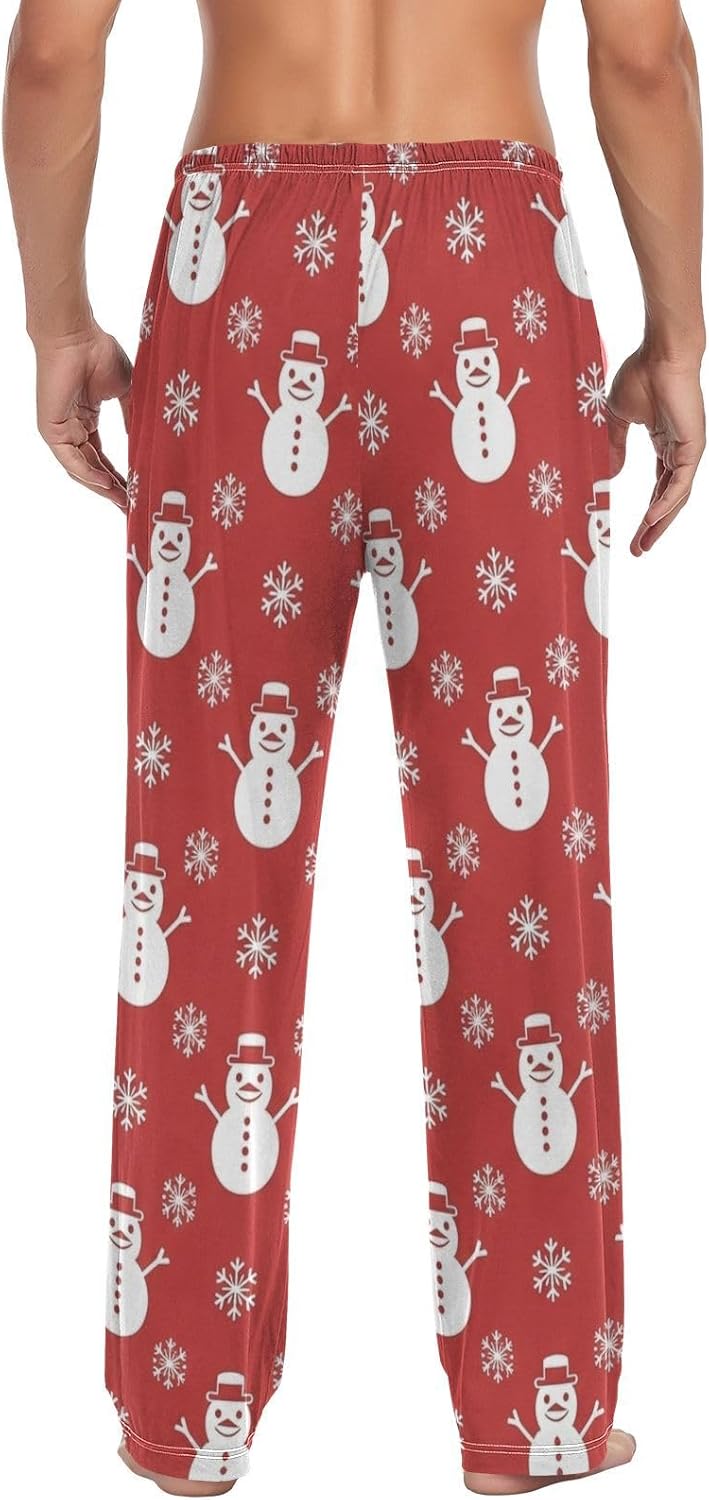 Christmas Mens Pajama Pants with Drawstring Pockets Lounge Pants Pajama Bottoms Men Sleep PJ Pants for Men… - Image 2