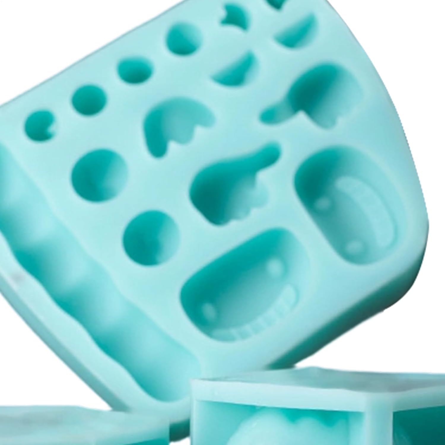 Chocolate Molds - Non-Stick Microwave and Horse Safe Silicone Cupcake Molds with Cartoon Shape | for Cookies, Fondant, Gelatin, Pudding, Desserts, Soap, Decoration