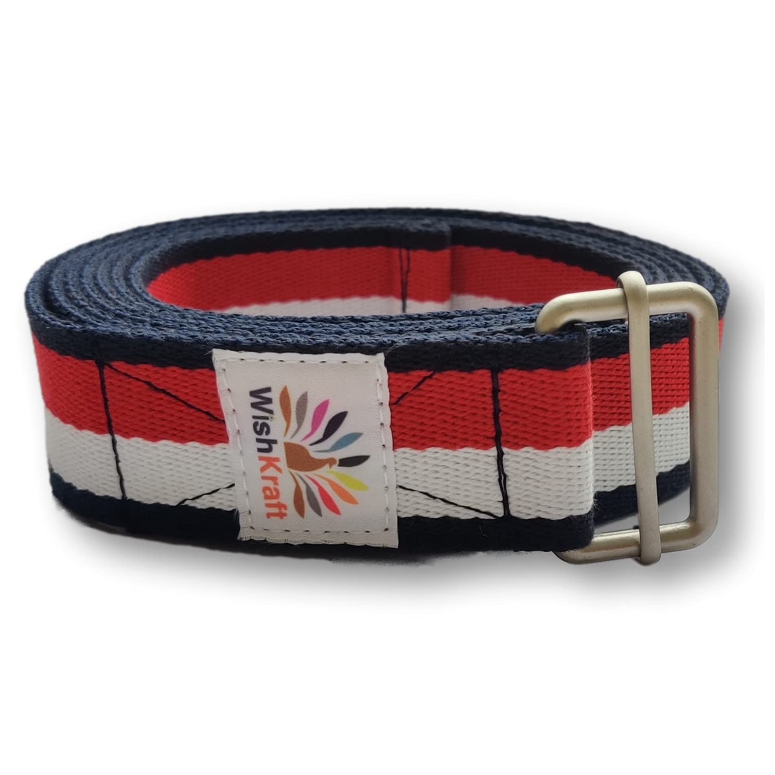 WishKraft Yoga Strap Belt [8 Feet] with Adjustable Zinc Buckle, Multi-Color Band for Stretching, Physiotherapy, Flexibility & Fitness for Men & Women (B099N9Z4VT) Amazon Price History, Amazon Price Tracker