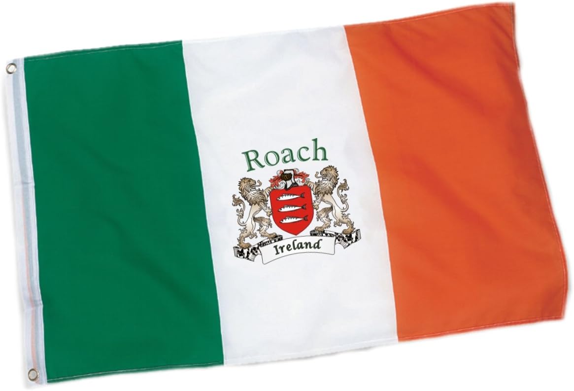 Roach Ireland Coat of Arms Flag - 12" x 18" (Small)