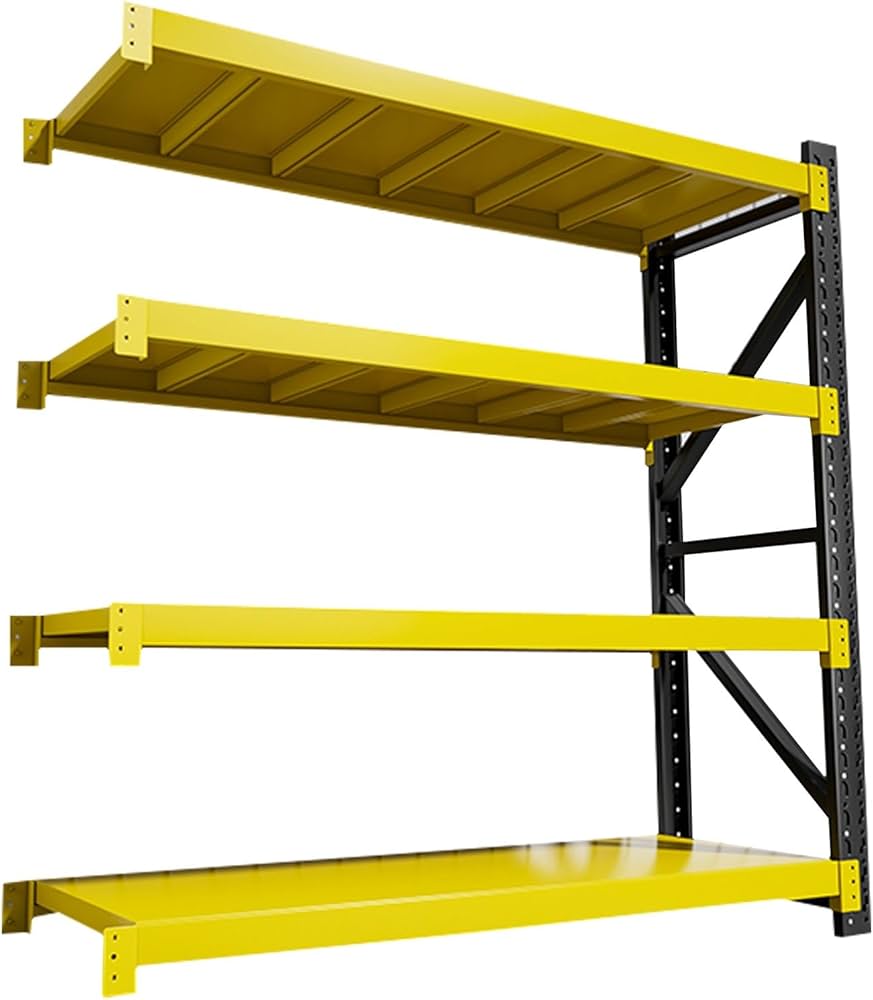 業務用スチールラック　4段 Amazon｜DEOPXF 業務用 スチールラック 4段 倉庫収納ラック 高さ178cm