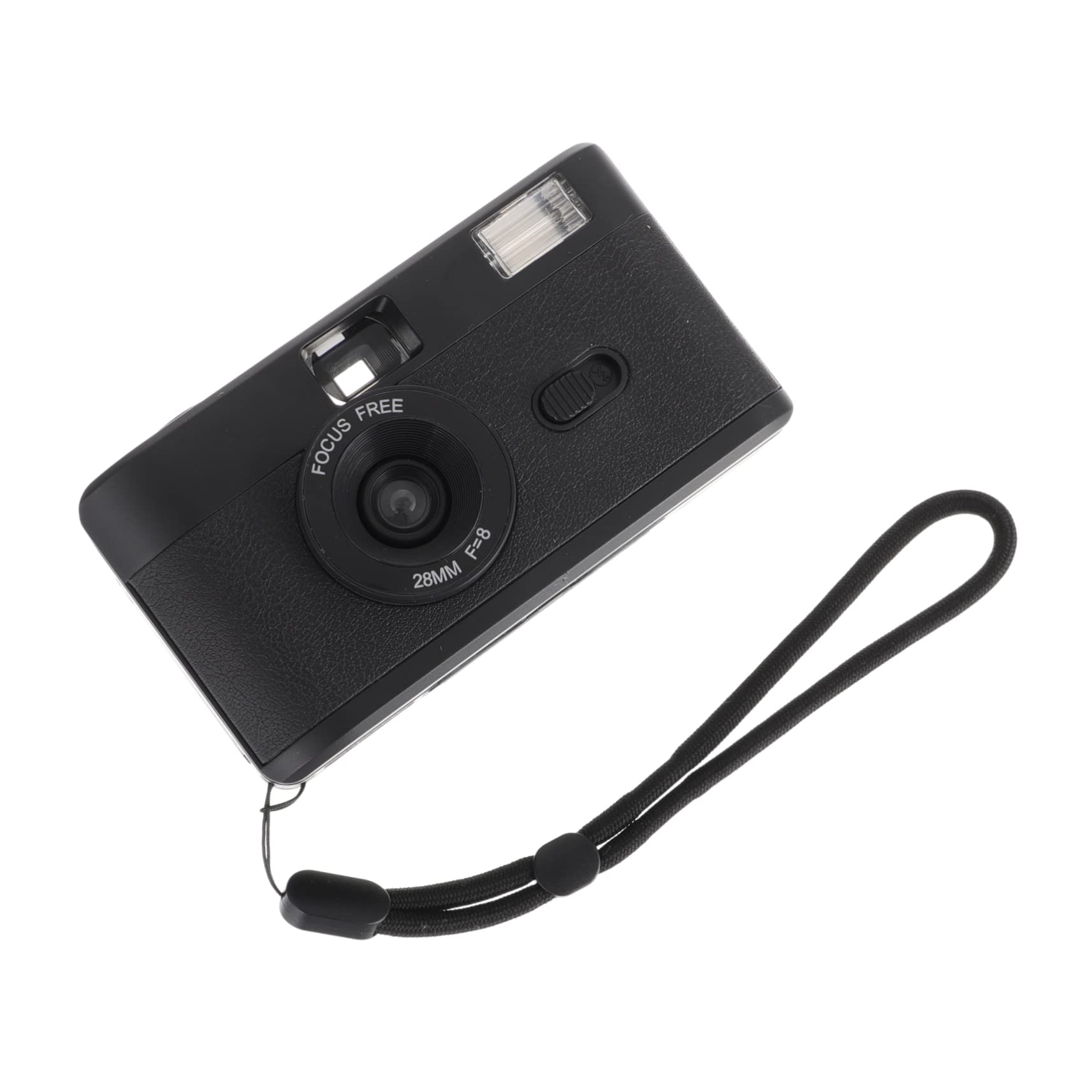 Fotocamera Riutilizzabile 35mm in Abs Flash Integrato Nera