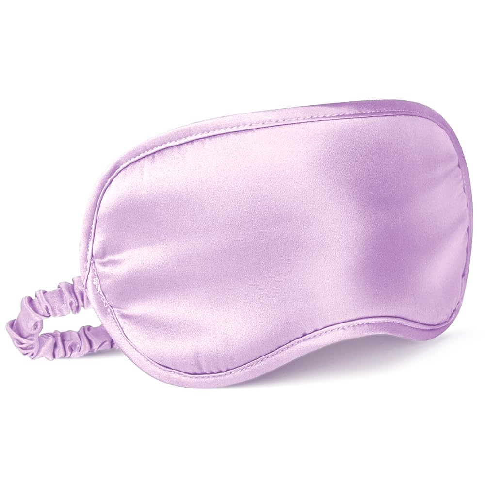 LULUSILK 100% Mulberry Silk Sleep Eye Mask for Sleeping Women and Men, Pink — Amazon image 9
