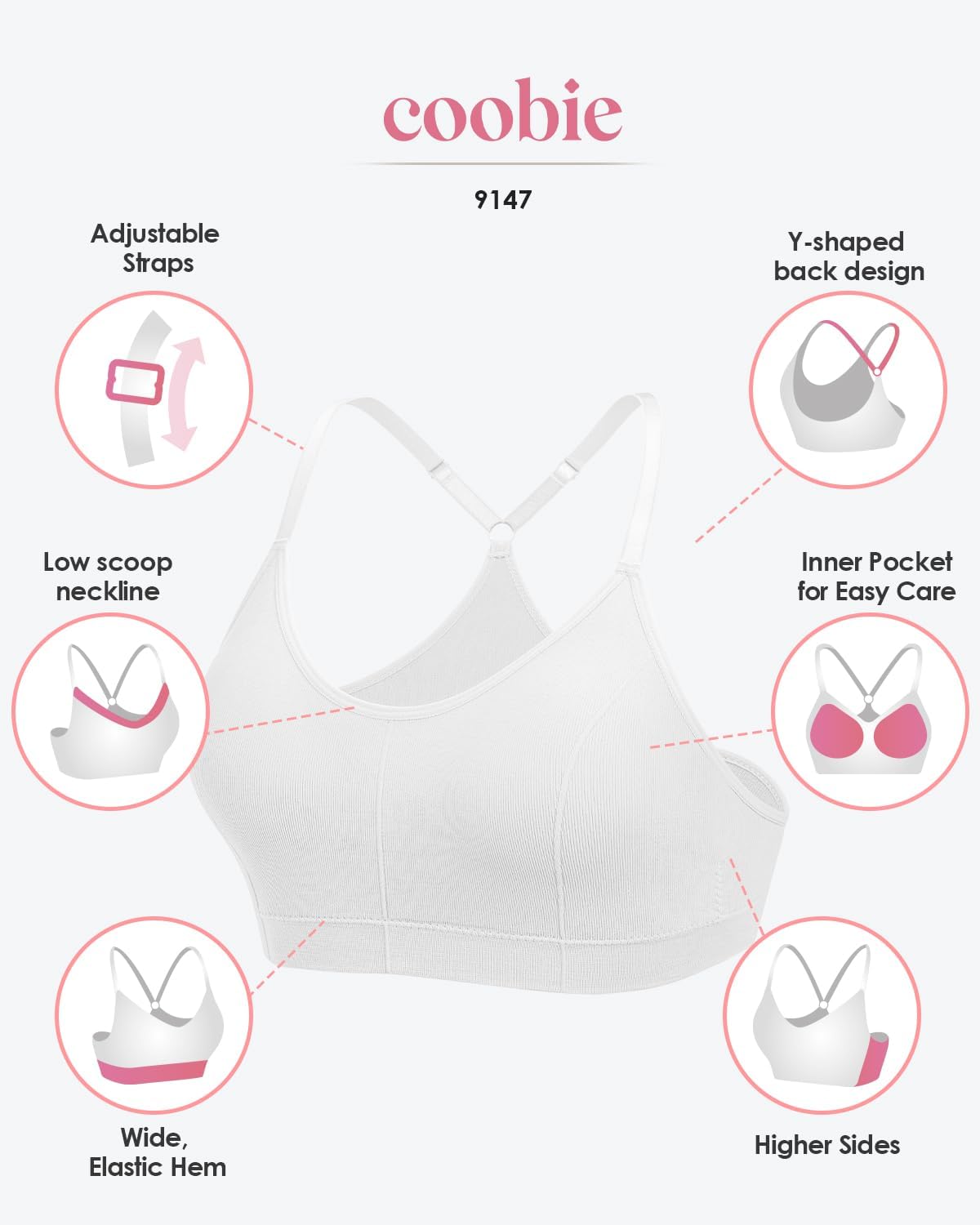 Coobie Seamless Scoopneck Yoga Bra - Image 5