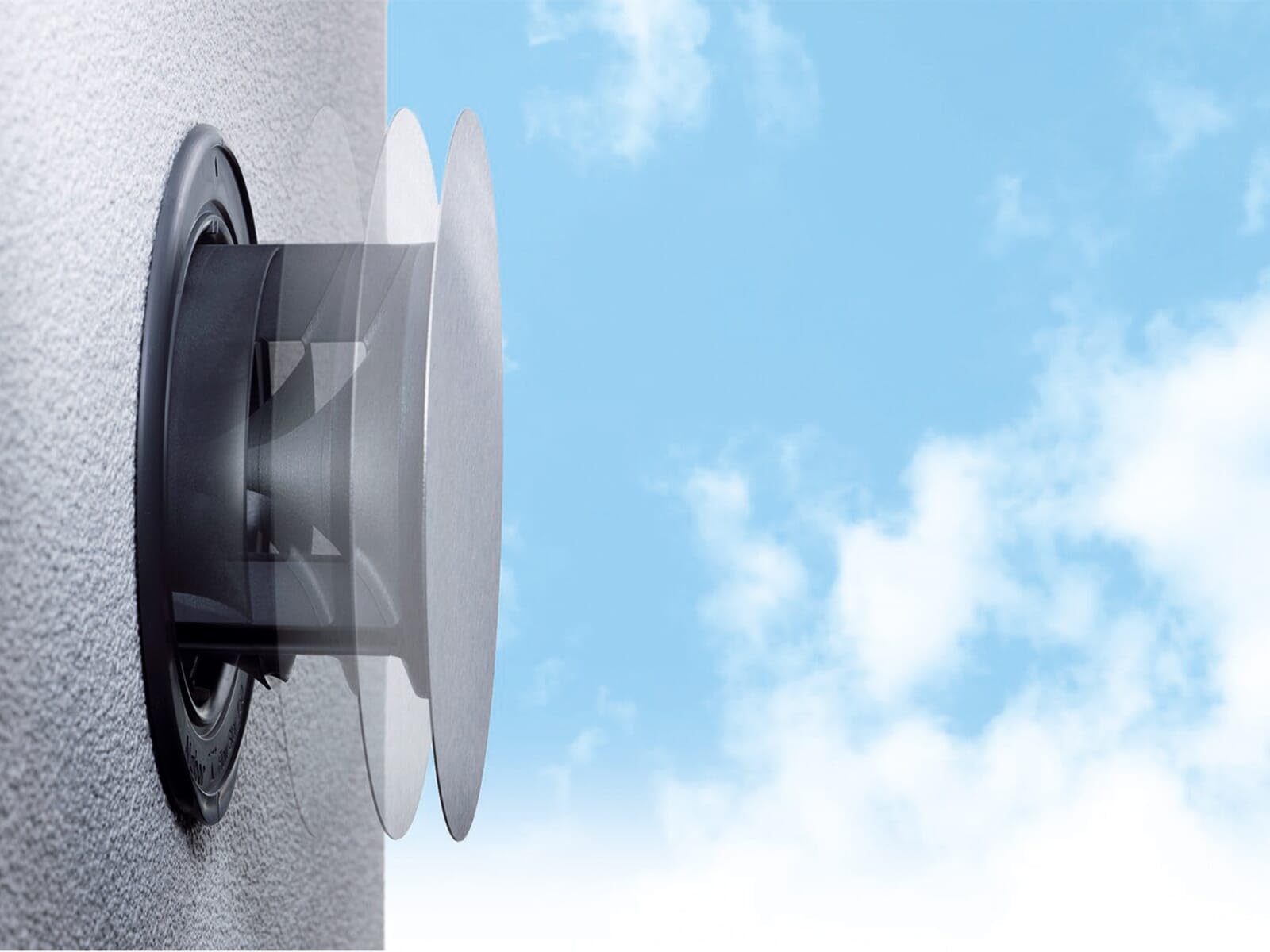 NABER COMPAIR® Flow Star GTS 150 Mauerkasten Ø150 mm (Rundrohranschluß)