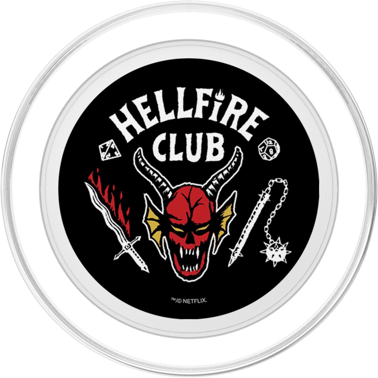 Stranger Things Hellfire Club Logo PopSockets PopGrip for MagSafe