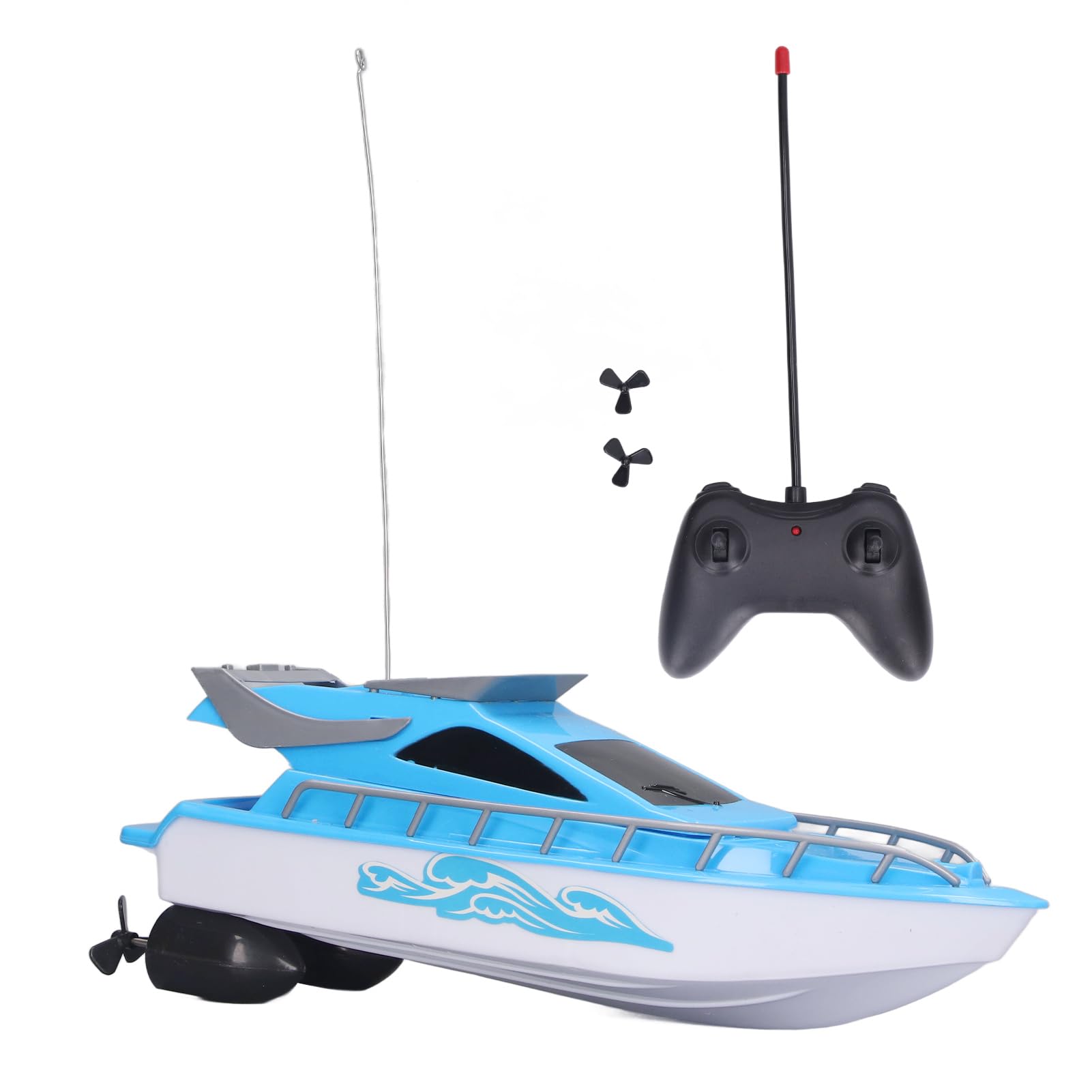Baxnore Remote Control Speedboat RC Electric Boat High Speed Sensitive Sensing Control Anti Collision Design for Pool Lake Fun Plastic 25x7.5x9cm