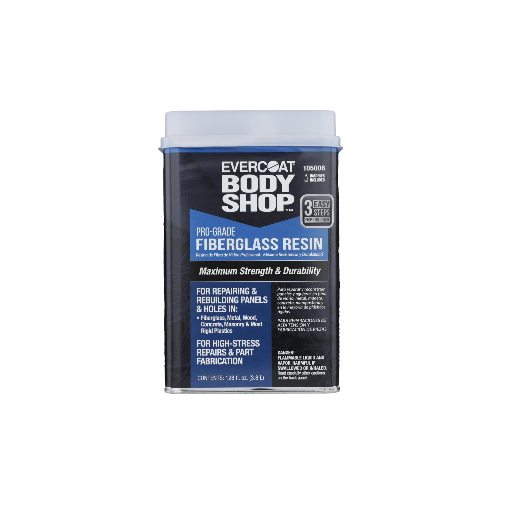 Evercoat Body Shop 105006 Pro-Grade Fiberglass Resin