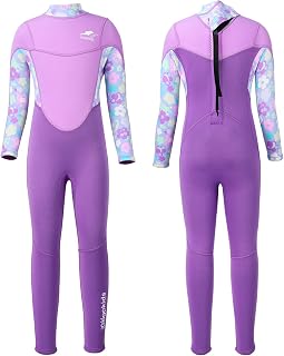Gogokids Kids Wetsuit Boys Girls Neoprene Thermal Swimsuit - Children Rash Guard 2.5mm Diving Suit UV 50+ Sun Protection Swimwear