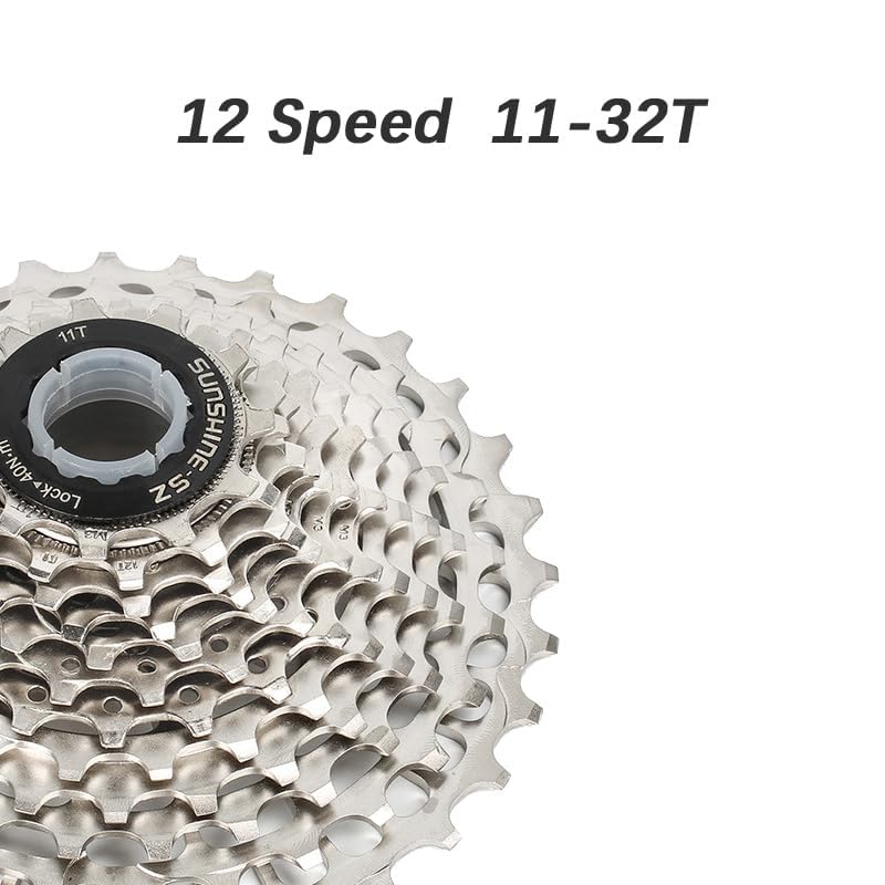 DJC Road Bike Freewheel Cassette 11s 12 Speed 11-28 32 34 36T Ultralight for 105 R5800 ULTEGRA 6800 6870 R7000 R8000 Shimano HG Interface Sunshine-SZ Oilslick (Oilslick, 11s-11-36T)