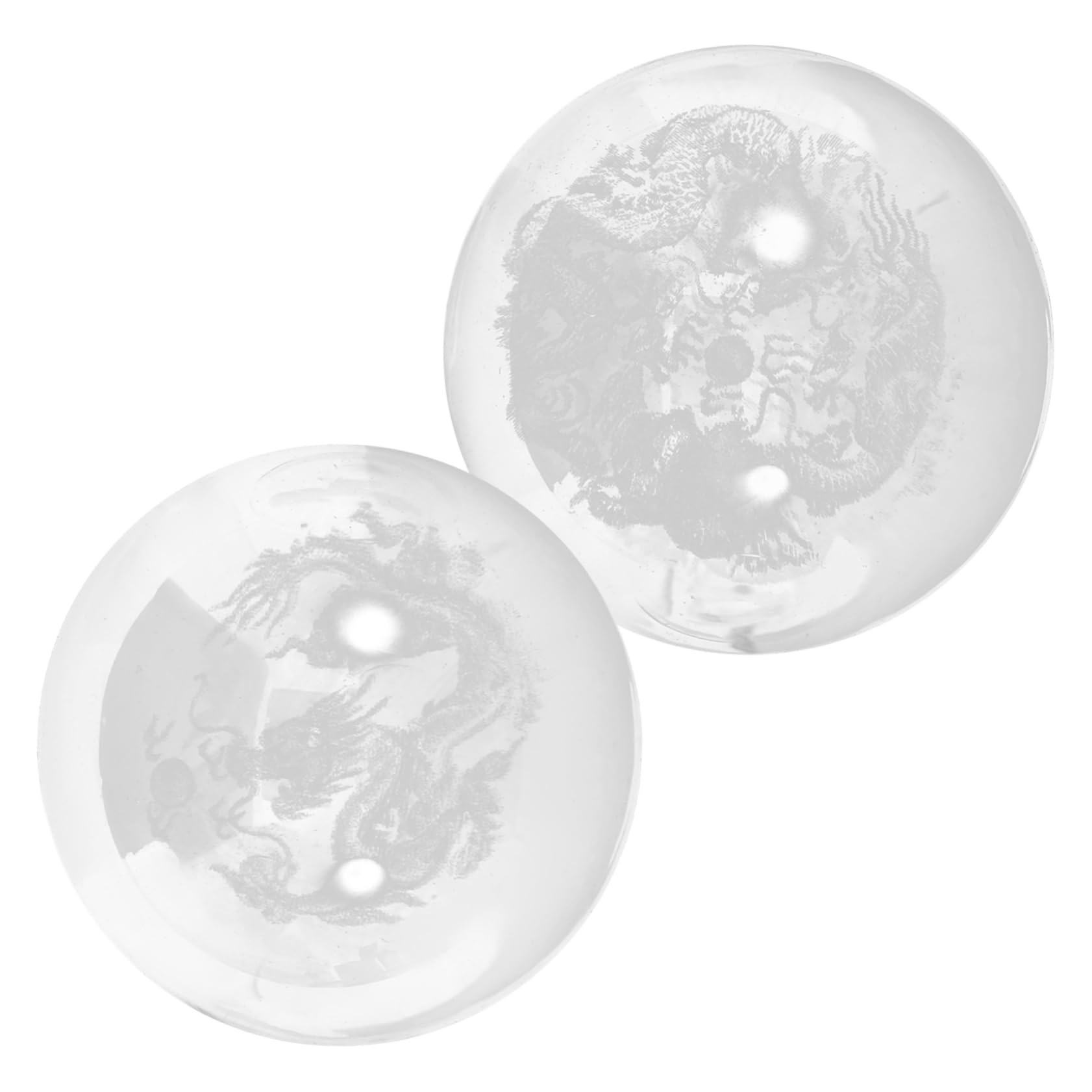 5 Series Bola De Masaje Cristal Ball Cristalball Bolas De Cristal Bolas De Masaje Para La Espalda Gimnasia Bolas De Masaje De Manos De Mano Portátiles Vidrio 2 Piezas X 5