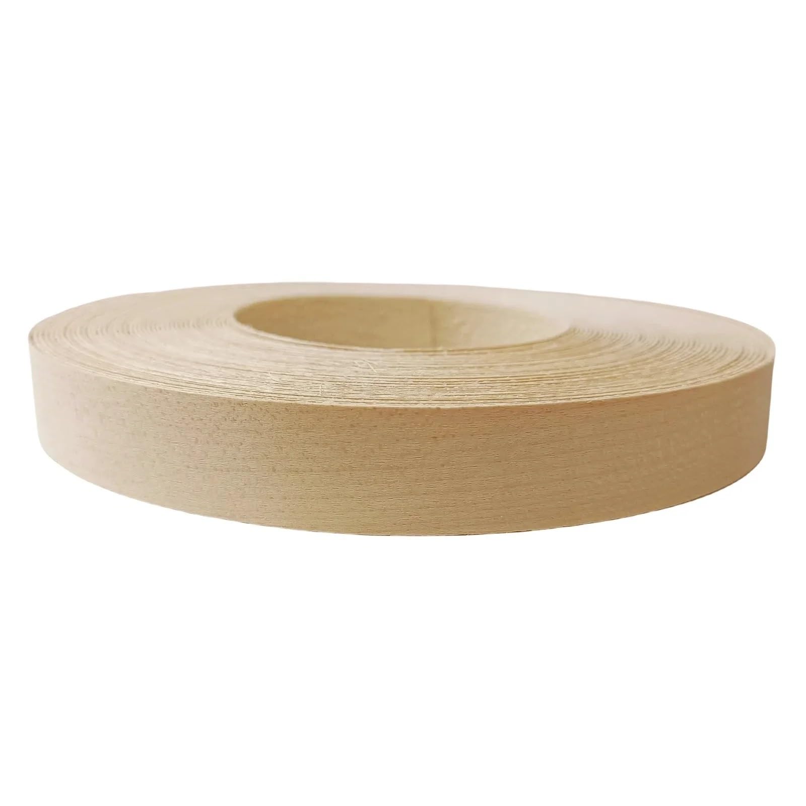 Wood Veneer Edging Tape Pine Maple Oak Walnut Birch Wood Edge Banding Roll 3/4 Inch, Pre-glued Iron On Veneer Edging Trim with Hot Melt Adhesive(Maple,1.9 cmx4m)