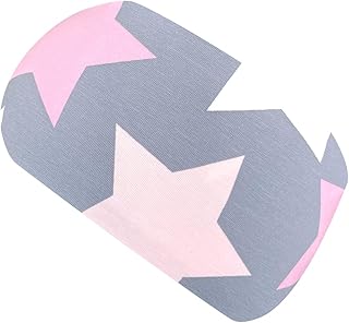 ÖKO 21215155 - Cinta elástica para el pelo para niñas y mujeres, diseño de estrellas grandes, color gris, rosa y rosa