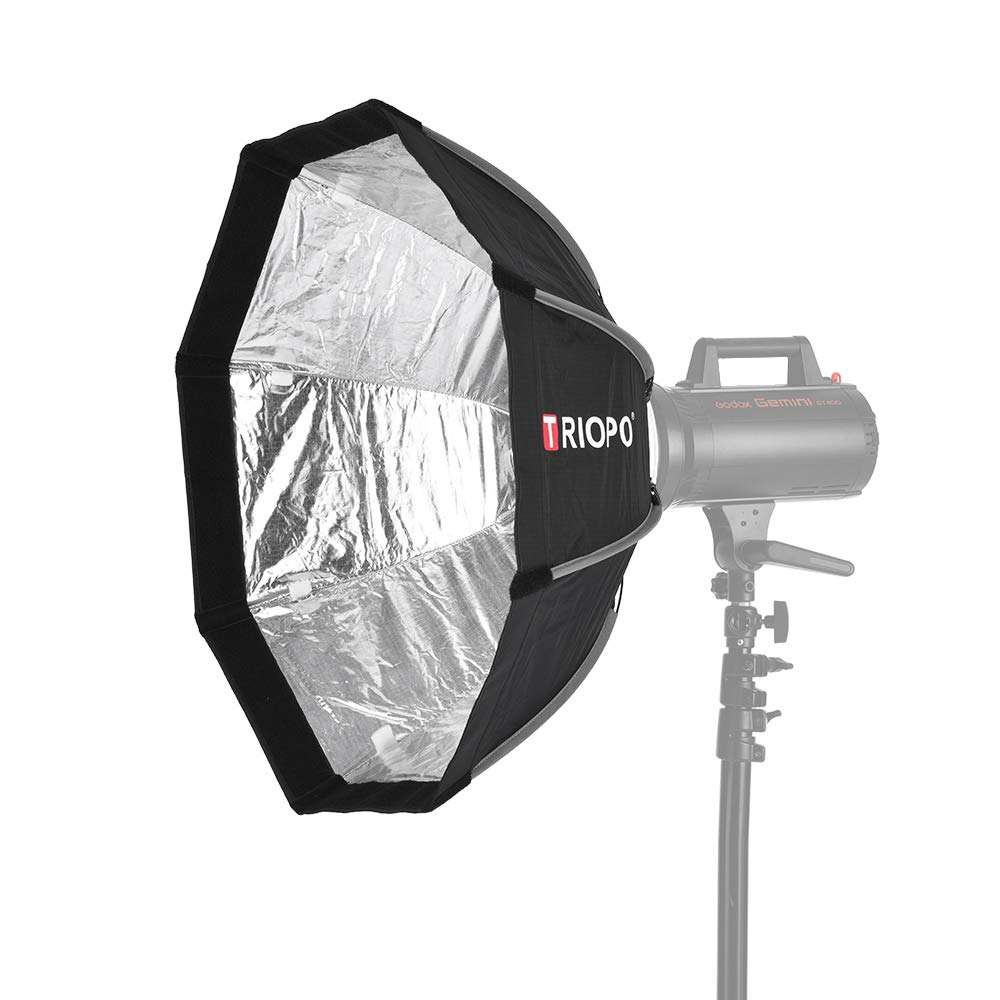 Triopo Softbox ottagonale Bowens Mount 90 cm Diffusore di luce con griglia a nido d'ape per illuminazione stroboscopica da studio