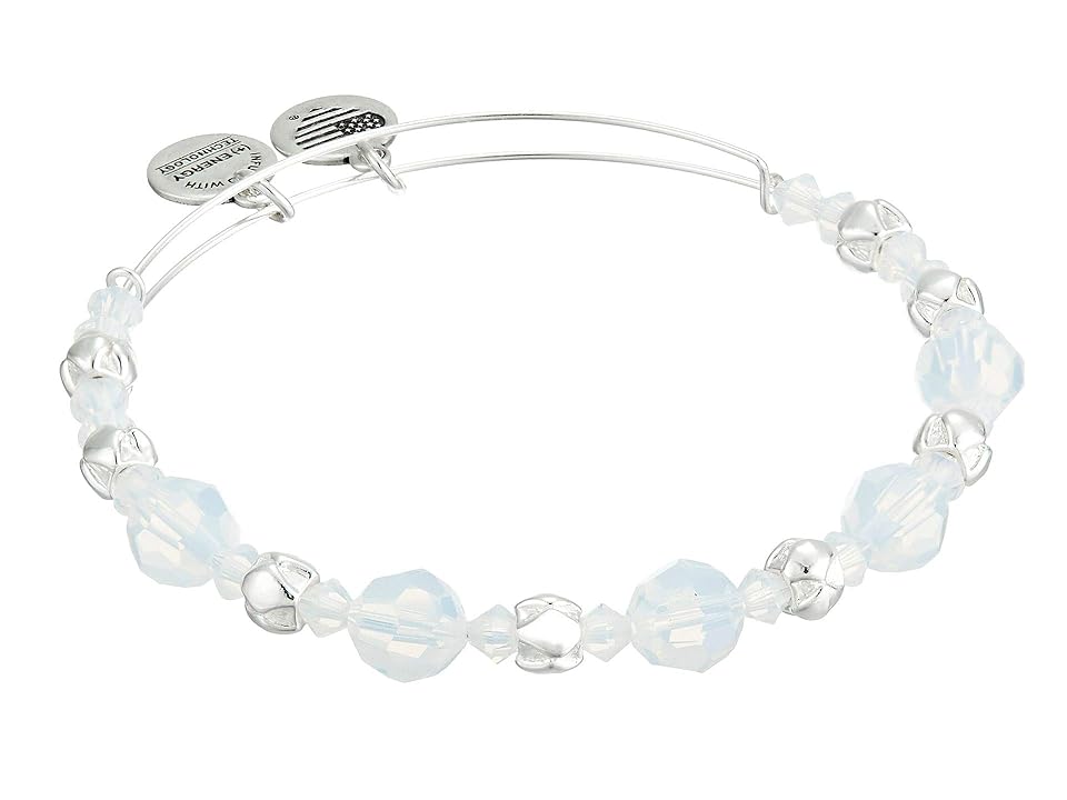 

Alex and Ani Cloud Beaded Bangle with Swarovski Crystals (Shiny Silver Finish) Bracelet