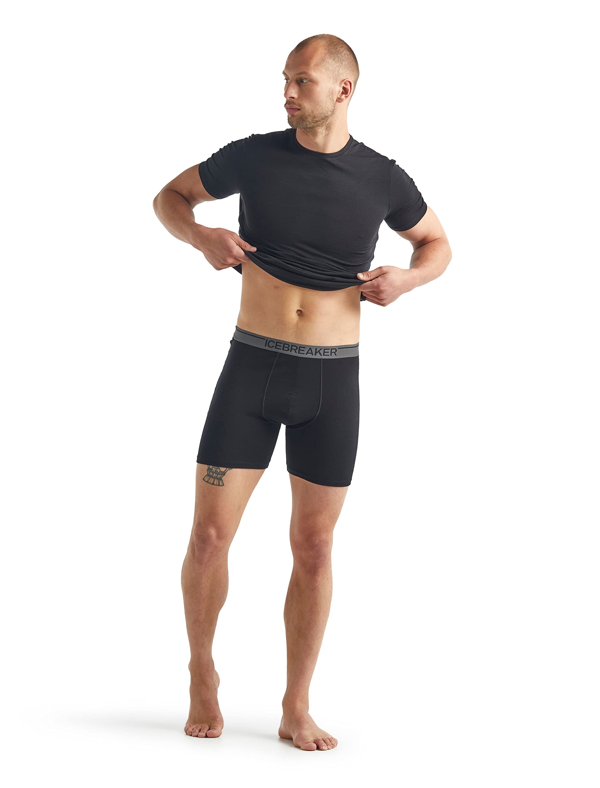 Icebreaker Merinowolle Herren Unterwäsche - Anatomica Long Boxershorts | Unterhosen Männer | Boxershorts | Unterwäsche | Merino Unterwäsche | Thermounterwäsche