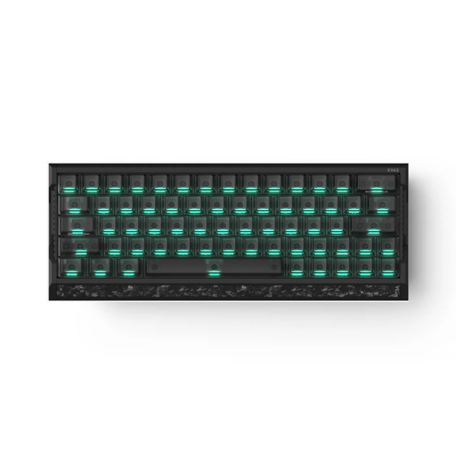 Amazon | IQUNIX ゲームキーボード EV63 RGB 照明設定 メカニカル 64
