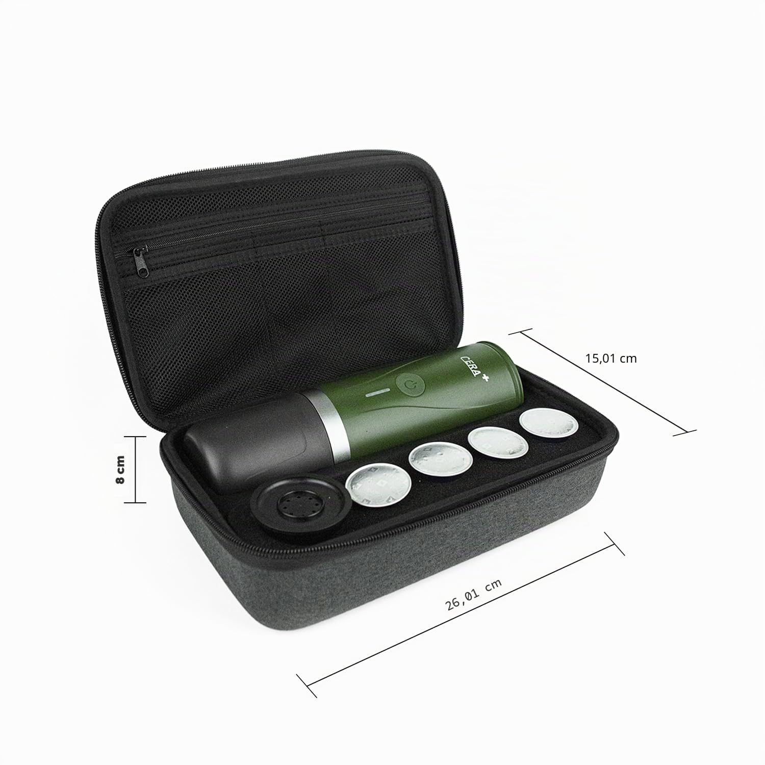 CERA+ Borsa da trasporto per macchina da caffè elettrica portatile, impermeabile, robusta, in EVA, con tracolla, adatta per viaggi, ufficio e campeggio.