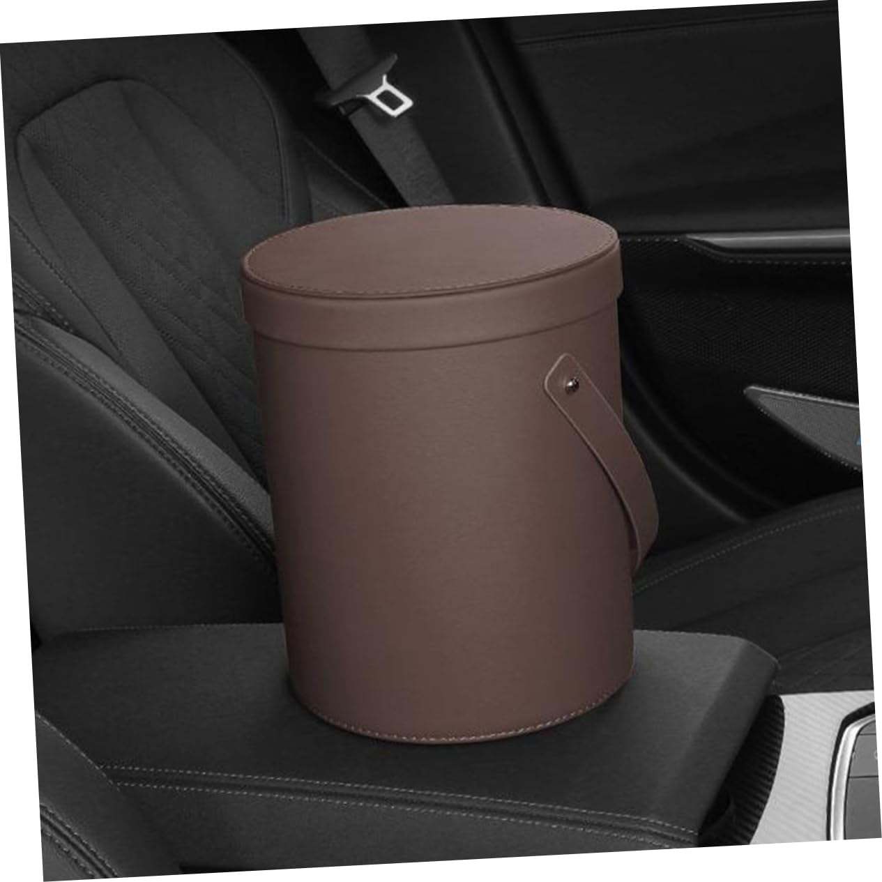 Mikinona Poubelle Suspendue pour Voiture PU Conteneur de Déchets Portable pour Intérieur de Organisateur Pratique pour Déchets et Umbrellas pour Voitures et Camions
