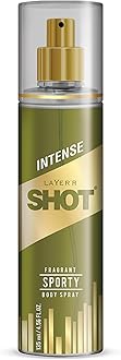 Layer’r Shot Gold Sporty Body Spray for Men, 135ml | Long-Lasting Deodorant with Fresh Grapefruit, Pineapple & Vanilla Amber Fragrance | All-Day Freshness | Ideal for Daily Use