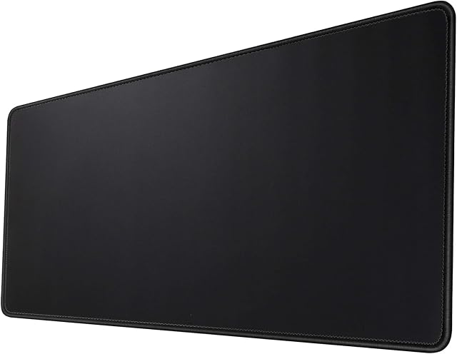 HIHUHEN Gaming Mouse Mat/Large Mouse Pad 600x300x3 mm | XL mouse pad | table mat/large size | improved precision and speed | rubber base for stable grip on smooth surfaces | non-slip (60x30 Black001)