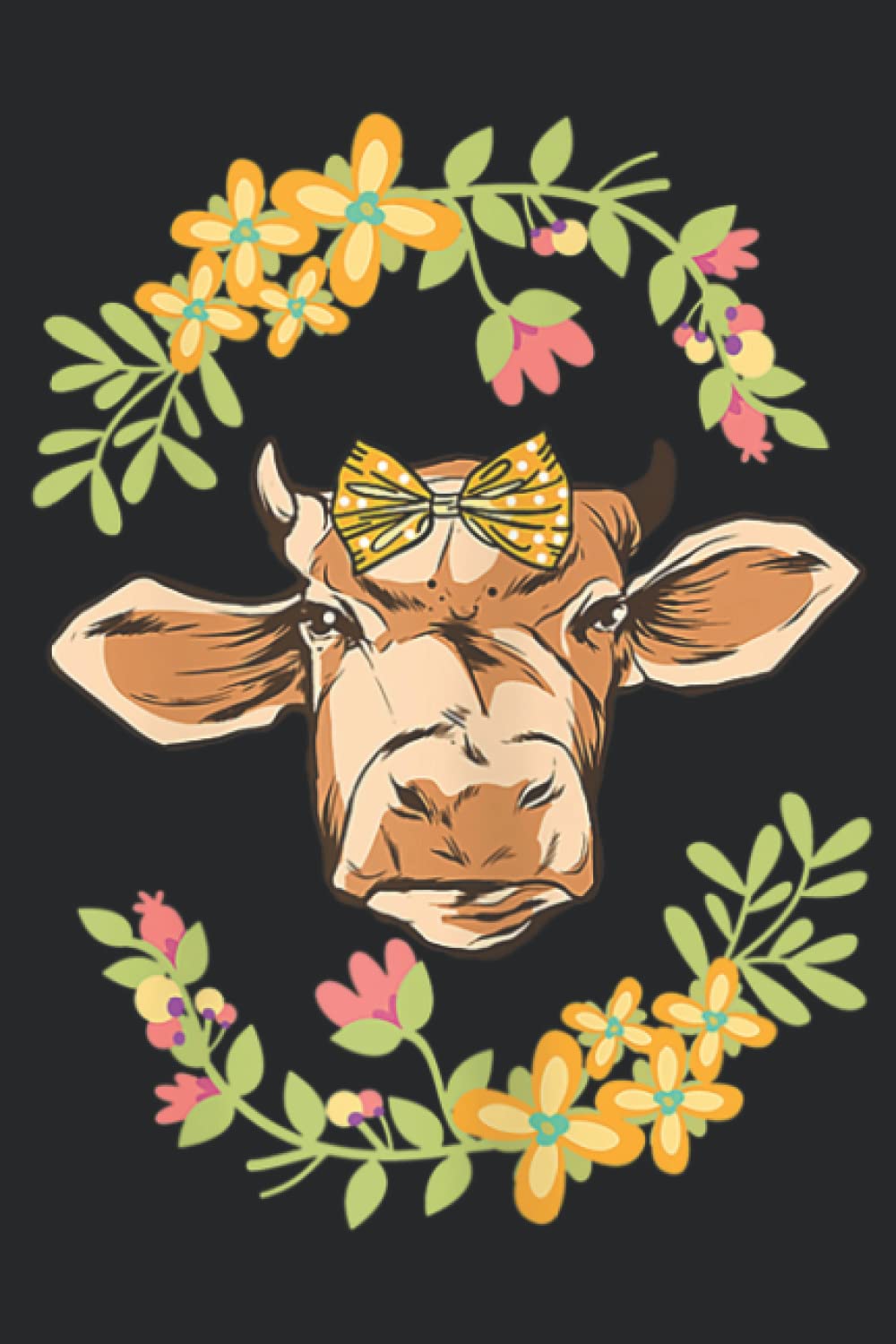 A Happy cow for Cute Cowgirls Nice for women Pretty: Daily Planner Notepad To Do Schedule, Medium 6x9 Inches, 110 Pages, Printed Cover