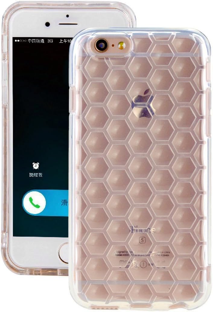 iPhone 6s Clear Case, 3mm Thick Shockproof Soft TPU Clear Case Bumper for iPhone 6/iPhone 6S (Honeycomb)