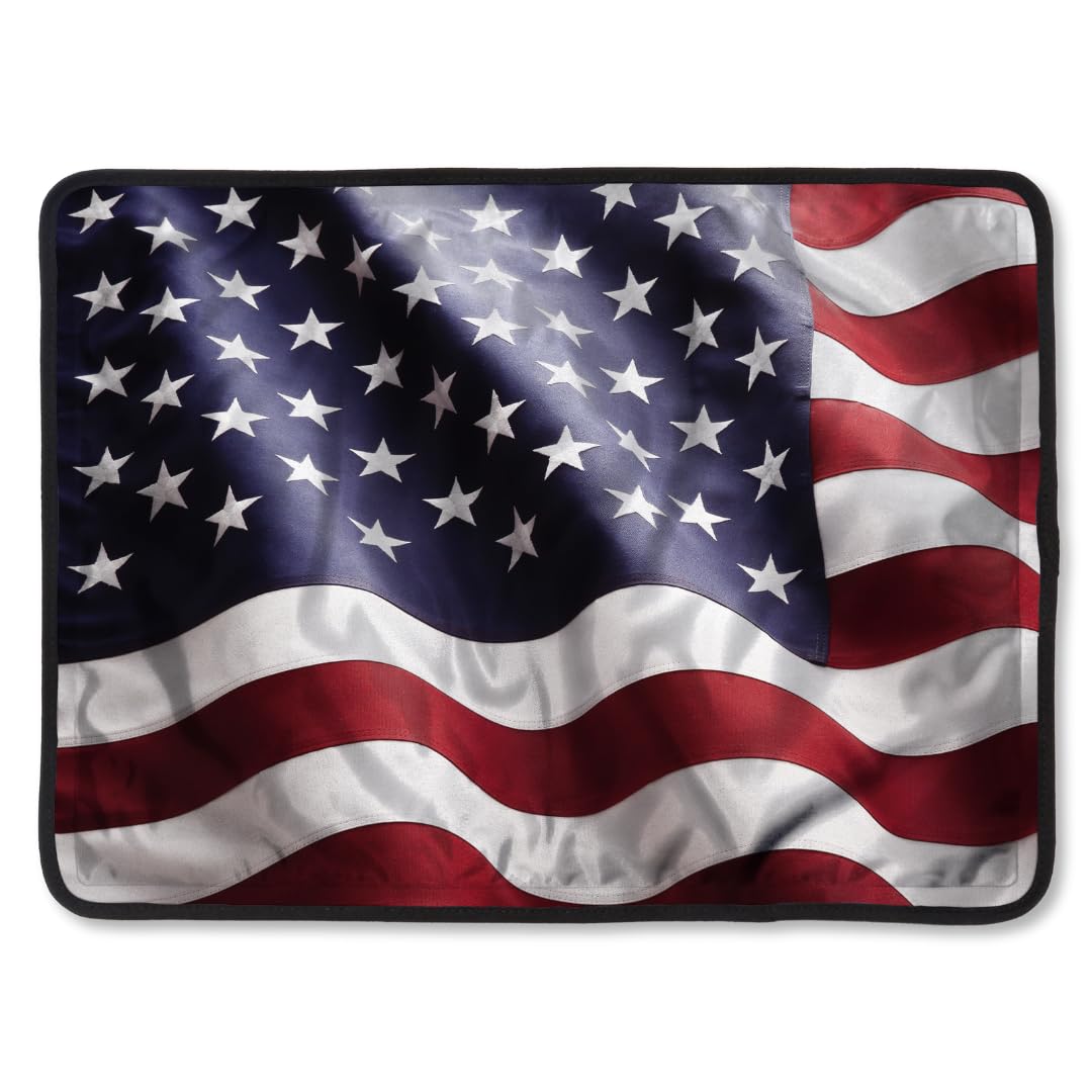 FlexiKold American Flag Gel Ice Pack (Standard Large: 10.5" x 14.5") Ice Packs for Injuries Reusable, Back, Shoulder and Knee Pain Relief, After
