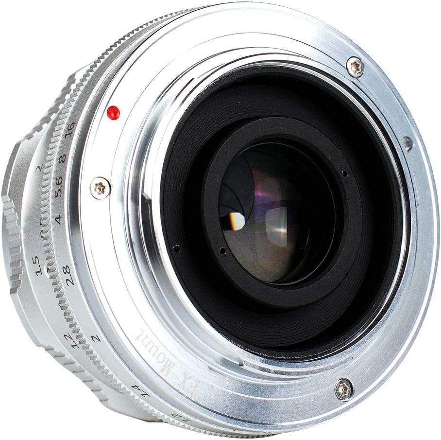 Holiday Deals 🛒 7artisans 35mm F1.2 APS-C Manual Focus Lens Widely Fit for Compact Mirrorless Cameras Fuji X-A1 X-A10 X-A2 X-A3 A-at X-M1 XM2 X-T1 X-T10 X-T2 X-T20 X-Pro1 X-Pro2 X-E1 X-E2 E-E2s (Silver) Black Friday - 70% OFF 7artisans 35mm F1.2 APS-C Manual Focus Lens Widely Fit for Compact Mirrorless Cameras Fuji X-A1 X-A10 X-A2 X-A3 A-at X-M1 XM2 X-T1 X-T10 X-T2 X-T20 X-Pro1 X-Pro2 X-E1 X-E2 E-E2s (Silver)