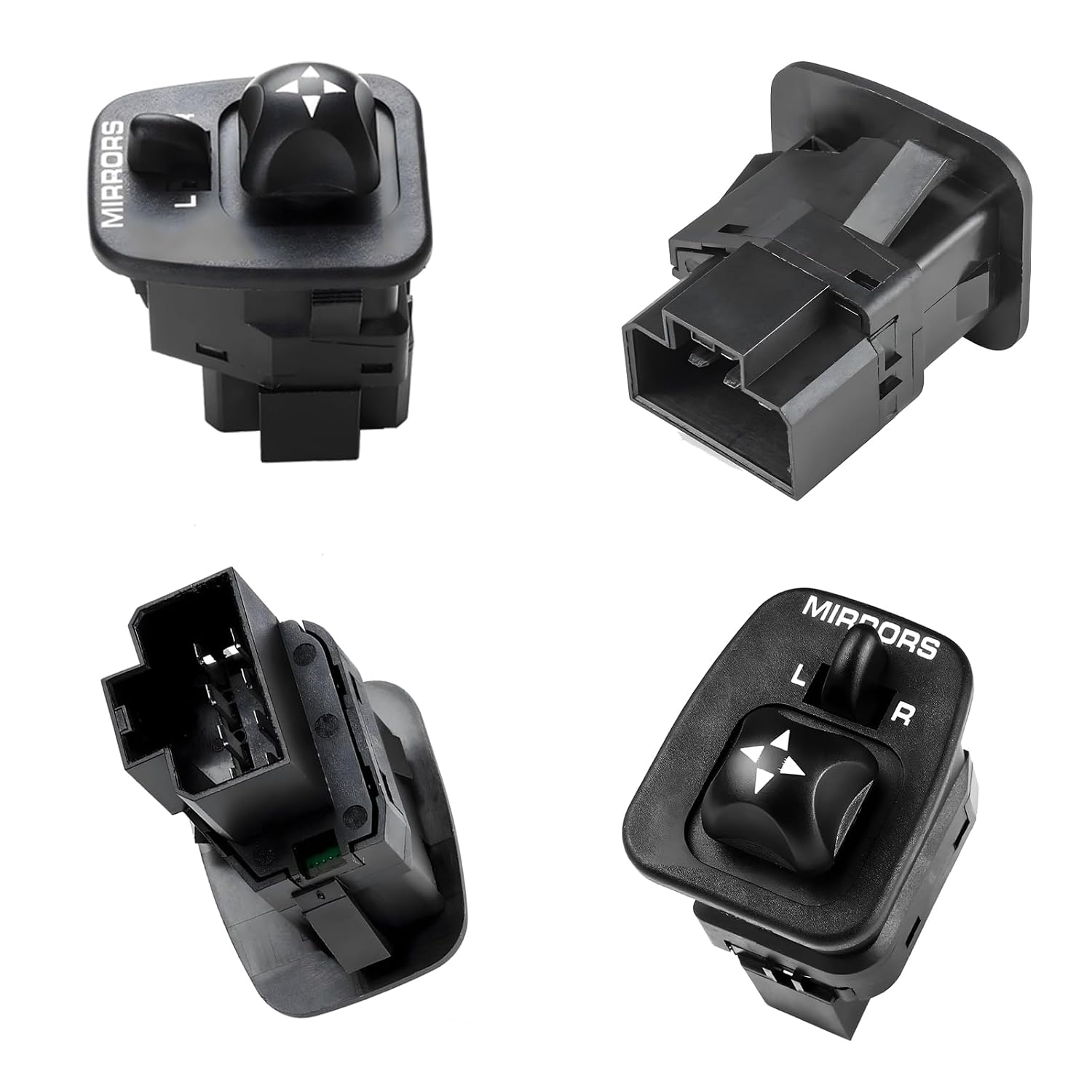 Power Mirror Switch Front Driver Side, Compatible with 1997-2005 Ford F150 F250 F350 Super Duty Excursion Expedition Windstar Thunderbird Escort, Replaces for F65Z17B676AB 901-319
