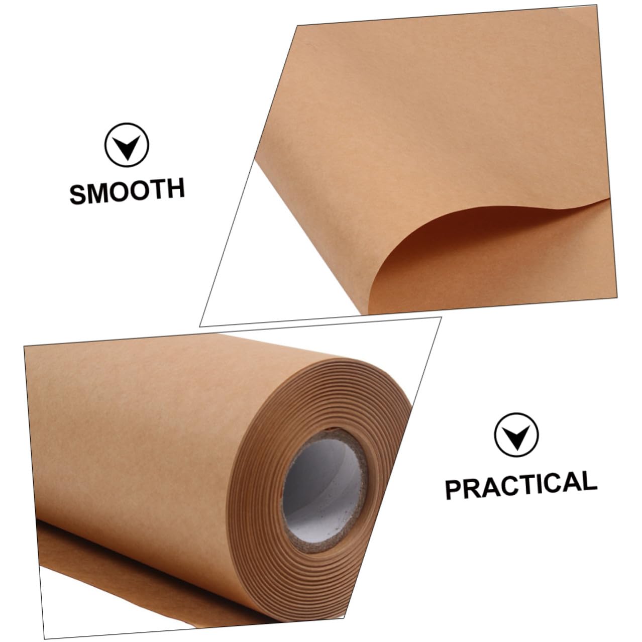 HOODANCOS Papel Kraft para Embalaje y Papel Decorativo para Manualidades, Uso Versátil para Envolver Regalos y Ramos, Rollo de 0,45x30 M en Color Marrón, Adecuado para Proyectos DIY