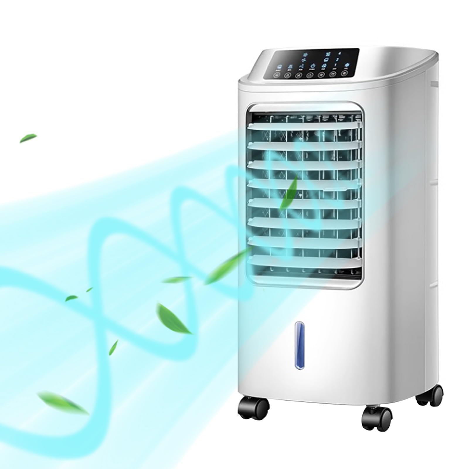 GTHTUHFD Evaporative Air Cooler, Swamp Cooler With 3 Speeds & 7H Timer, Portable Cooling Fan With Wheels For Indoor, Outdoor, Garage, Commercial Use
