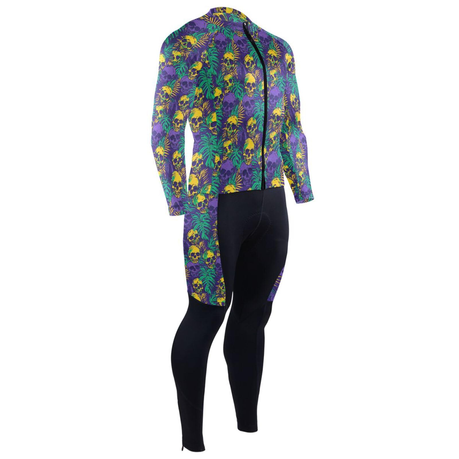 Winter-Radtrikot mit Taschen, Windbreaker, Radhose, Herren, gepolstert, 3D-gepolstert