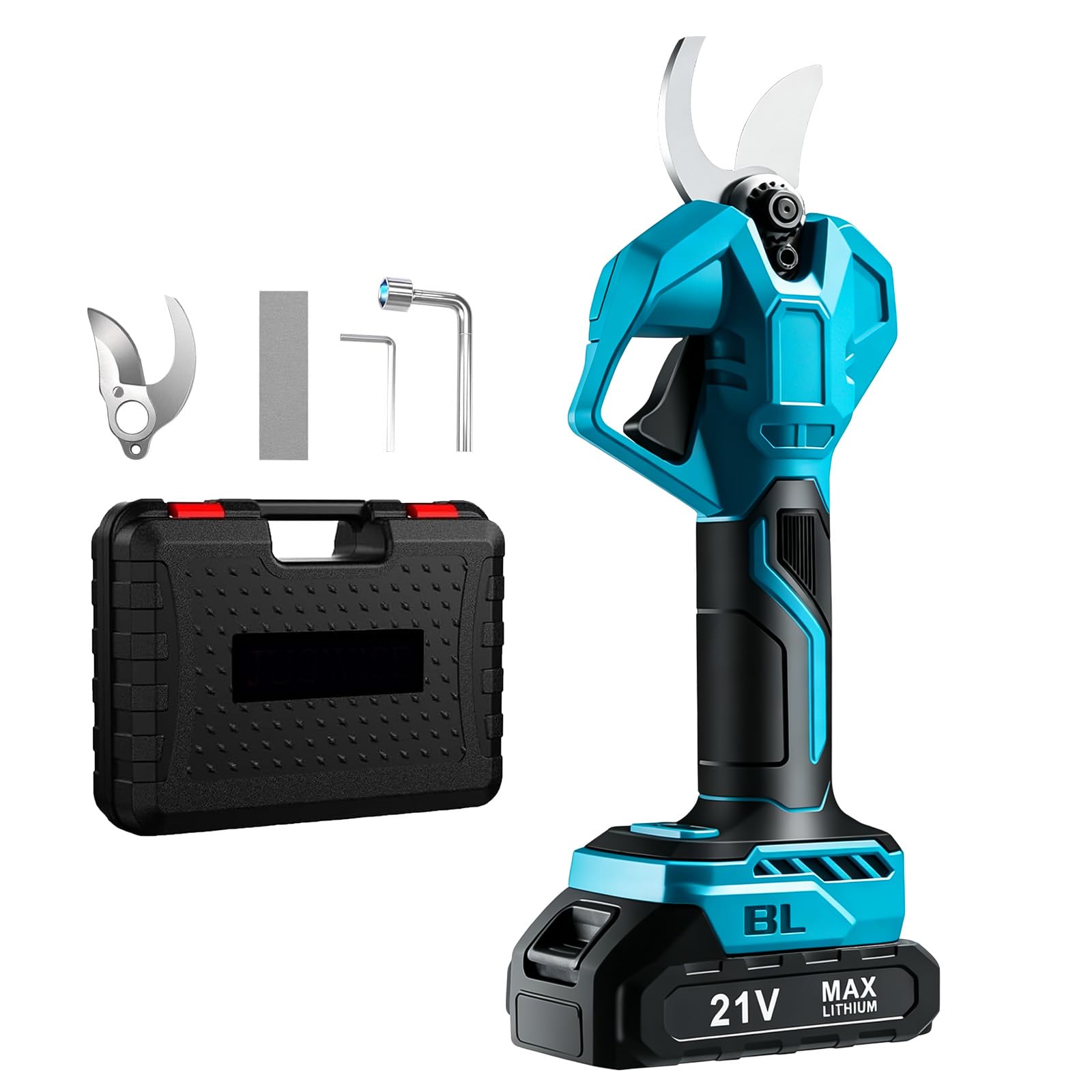 Tijeras de podar con batería, tijeras de podar eléctricas profesionales compatibles con batería Makita de 18 V, diámetro máximo de corte 50 mm, cuchillas SK5, motor sin escobillas, tijeras de podar