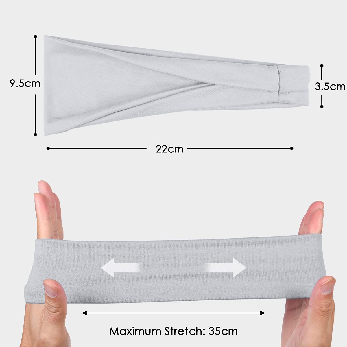 Flintronic Fasce per Capelli, 6/4 PCS Fascia Sportiva Capelli Donna, Fasce Sportive, Fasce Elastica per Capelli, Headband Sport, Fascia Sportiva Antiscivolo per Fitness Yoga Running Ciclismo