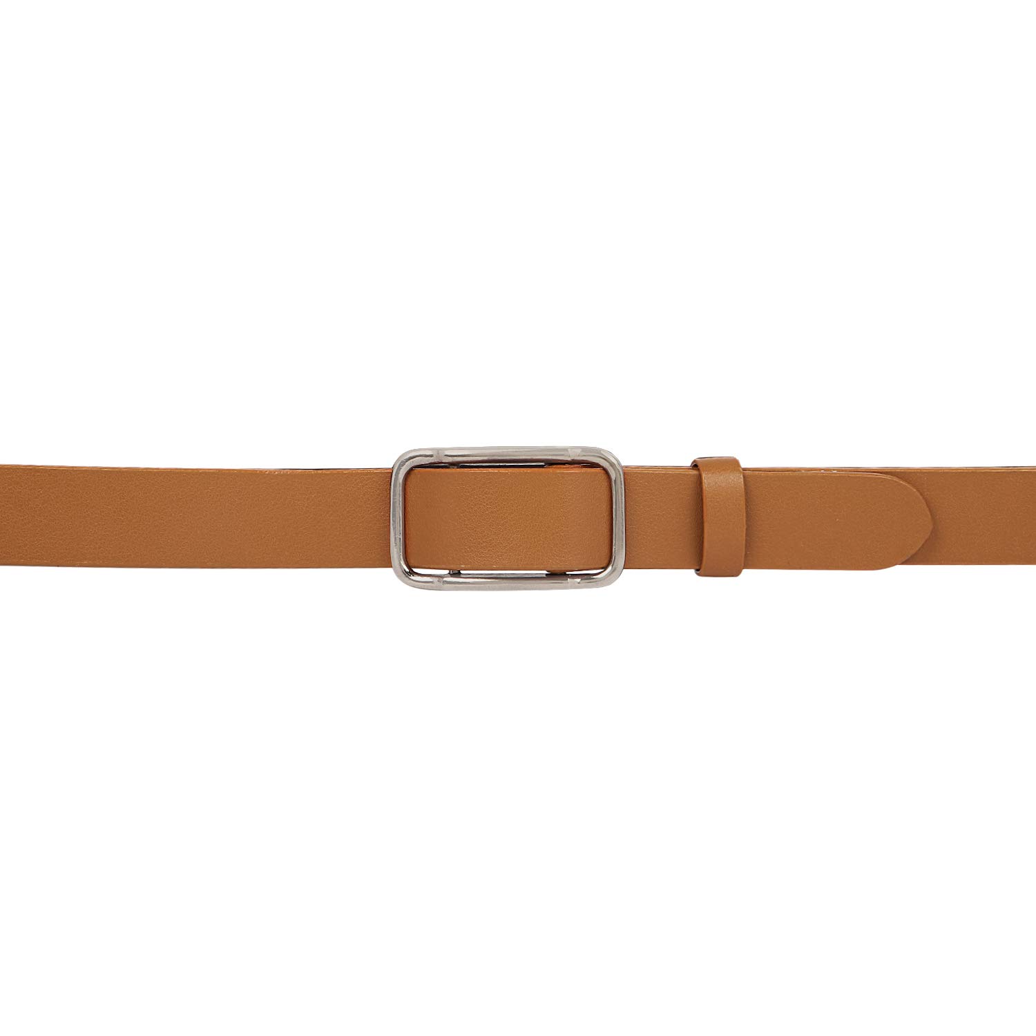 Zacharias Women's Faux Leather Belt (TAN_Free Size) SQ-004_(Pack of 1) 1